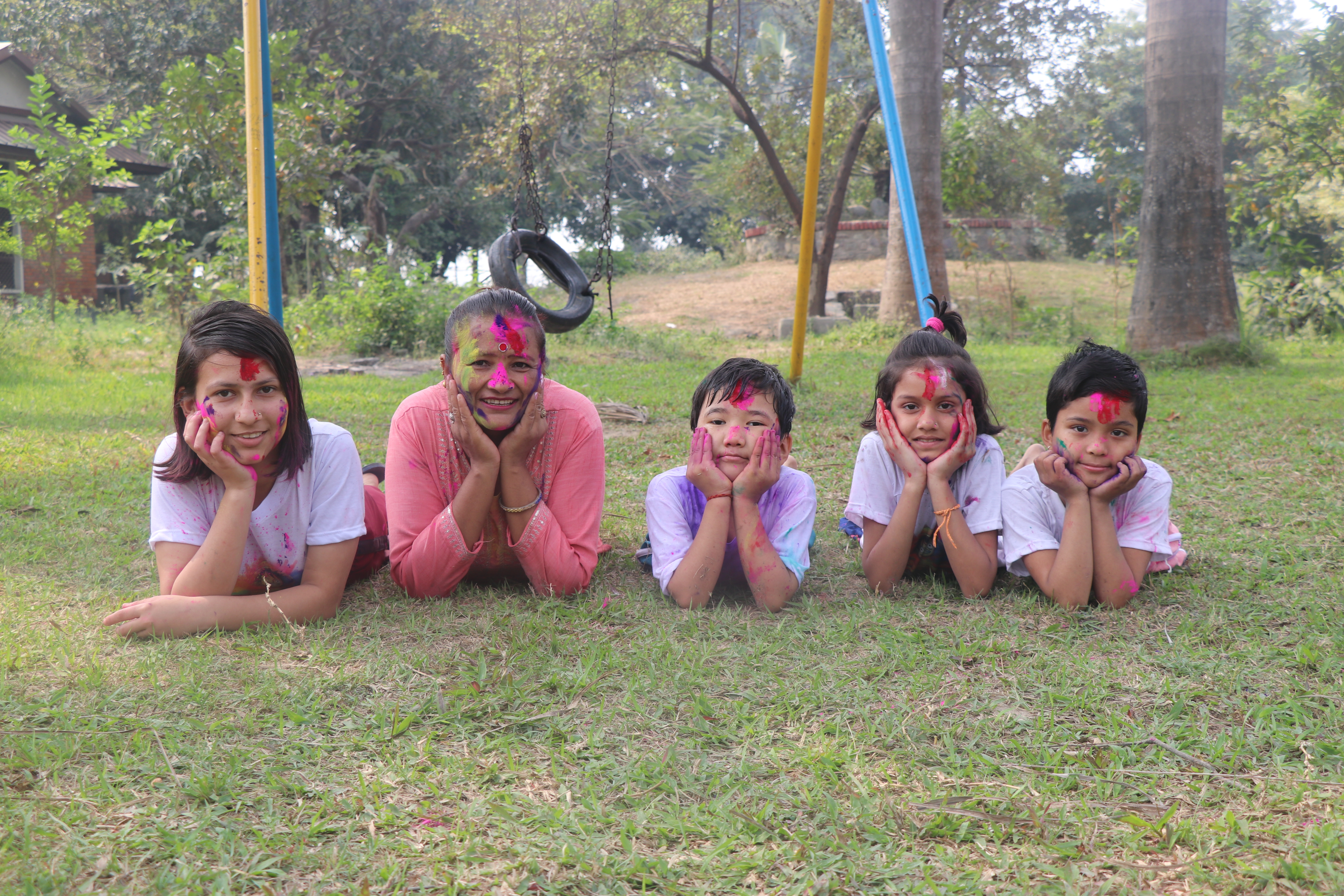 Children on Grass